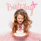 OGnomiFX Pink Black Birthday Candles for Girls, Number 3 Wax Cake Topper, Cartoon Themed Party Decor