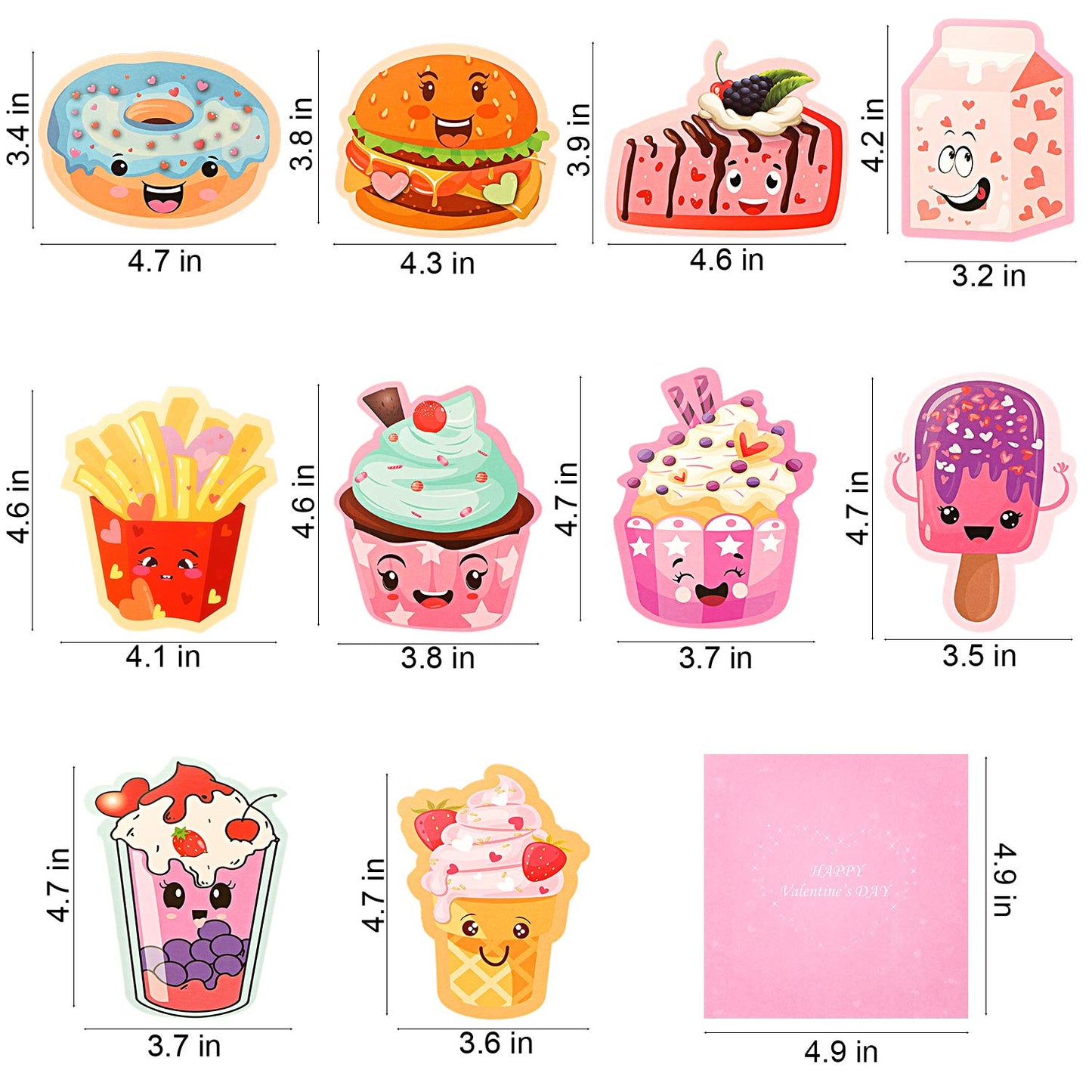 SUKKI Valentines Day Cards for Kids 30 Sets with Envelopes Pendant Gifts and Temporary Tattoos - Perfect Greeting Exchange Cards