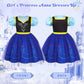 Benylion Princess Dress for Girls Cosutme Kids Cospaly Halloween Birthday Christmas Party Tulle Dress Snow Queen Princess Cospla