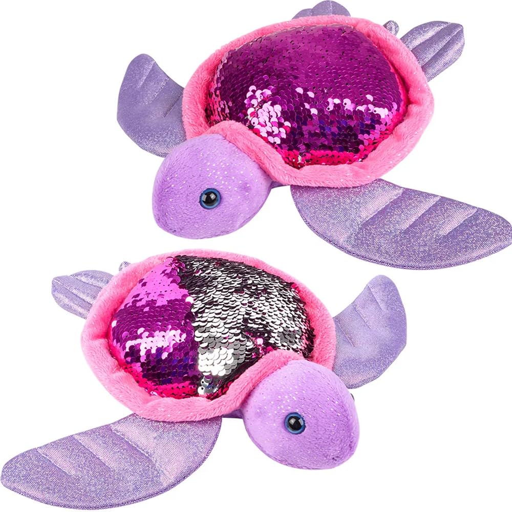 Rhode Island Novelty Charming Sequin Sea Turtle - 10' (1 Pc.) - Flip Sequin Design, Ideal Display Item & Gift For Kids
