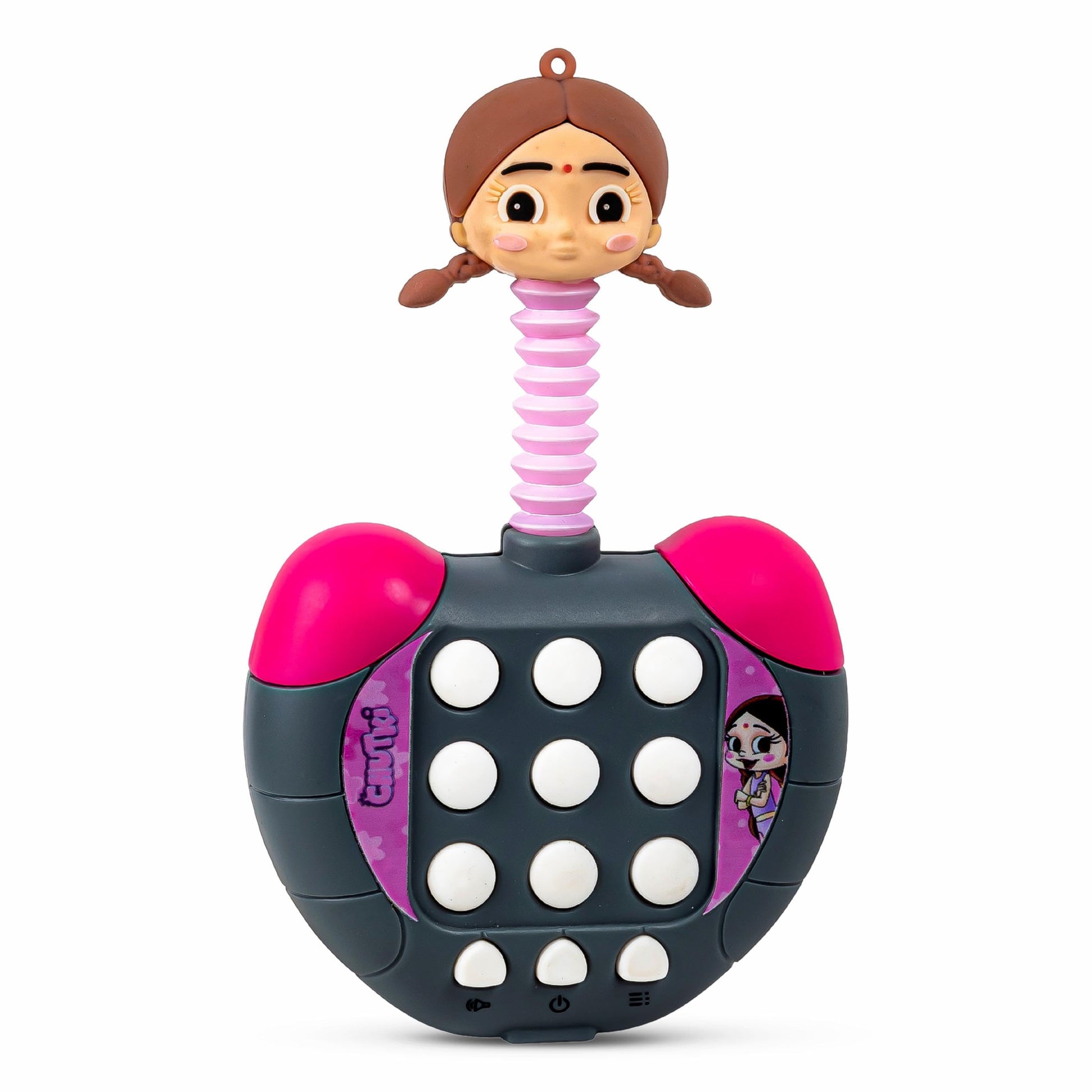 Truzo Chota Bheem Mobile Toy For Kids | Cute & Cheerful Chutki | Musical Learning Toy With Lights, Sounds & Fun Buttons | Intera