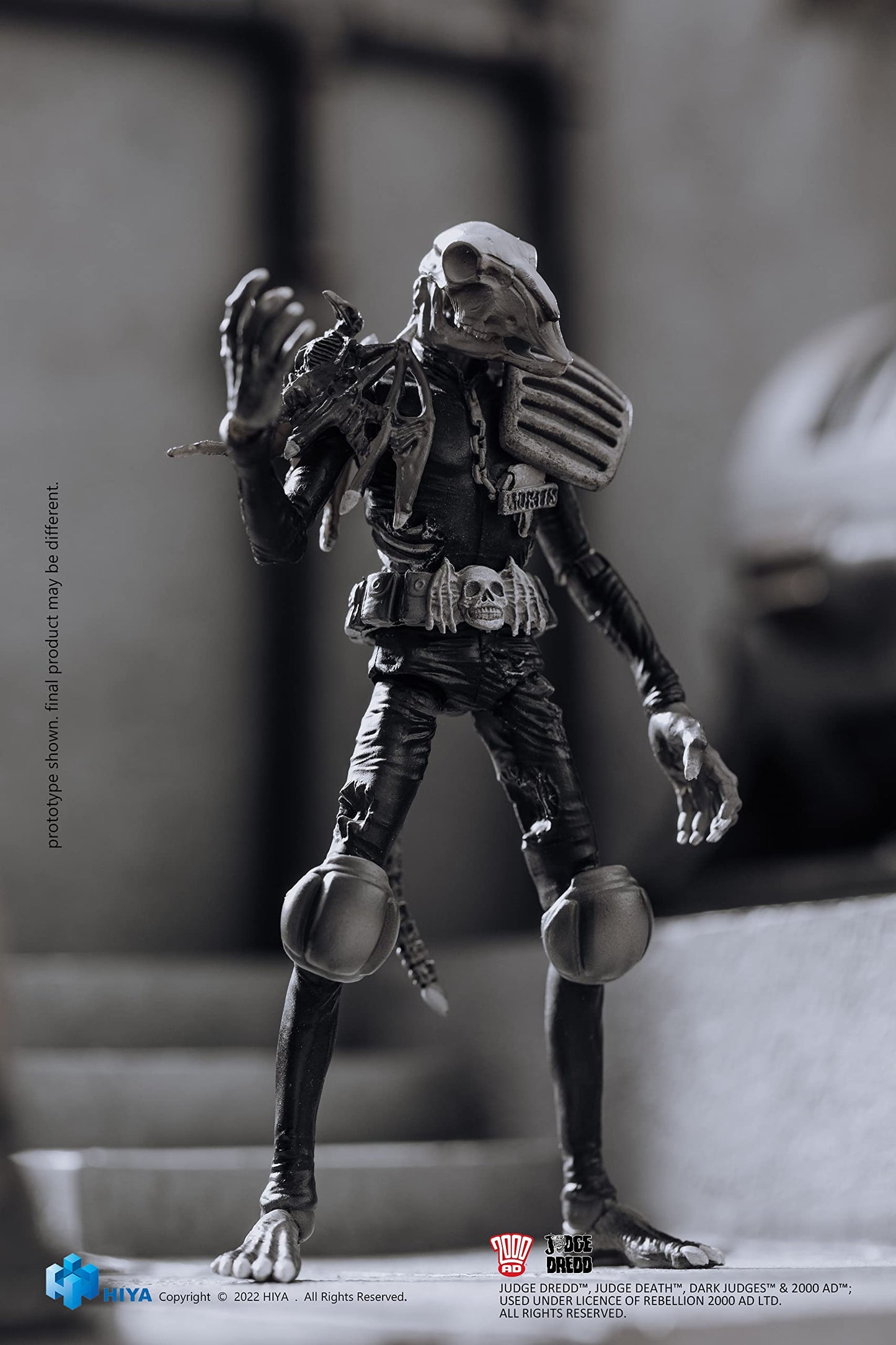 Hiya Toys Judge Dredd: Judge Mortis Black And White 1:18 Scale Exquisite Mini Action Figure