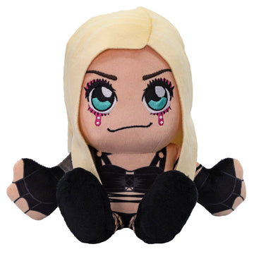 Bleacher Creatures WWE Liv Morgan 8" Plush Toy - Soft Chibi Design, Crystal Velboa Polyester, Ideal Gift for Fans
