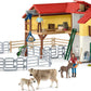 Schleich Farm World - Large Farm House, 97-Piece Toy Farm House with 3 Rooms, Farmer Figurines and Multiple Animal Toys with Acc