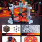 Gleamkid 115Pcs Magnetic Blocks - Building Toys For Boys Girls 3+, With 20 Unique Patterns, Lava Rivers, Volcanoes, & Dragons, S