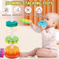 GKKBSJ Baby Spinning Stacking Toys for Toddlers 1-3  Spinner Ring Stacker  Montessori Toys for Babies 6-12-18 Months  Autism Sensory Learning Toy  1 2 3 Year Old Girl or Boy Christmas Birthday Gifts