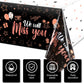 3 Pieces We Will Miss You Tablecloth Going Away Party Decorations Retirement Themed Table Cover Stars Disposable Plastic Table Cloth For Farewell Anniversary Party Supplies (Rose And Gold)