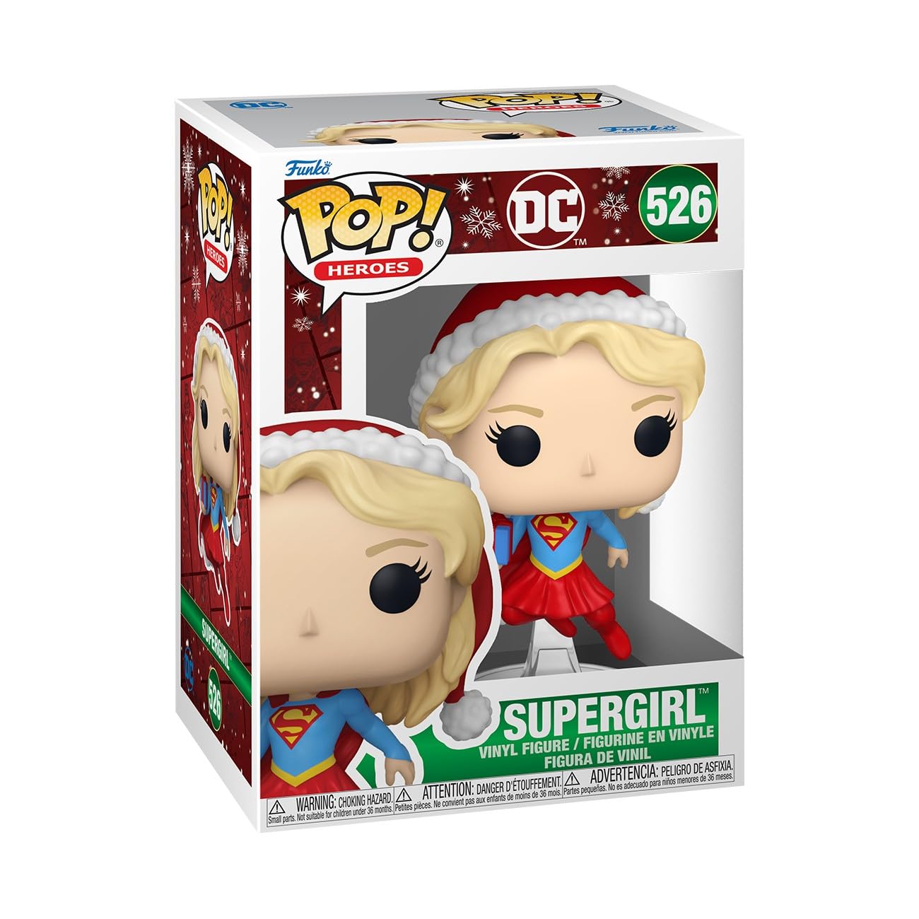 Funko POP Heroes Supergirl Vinyl Figure - Holiday '24 Collectible - Multicolor - Model 80031 - Ideal Gift for Kids & Adults