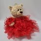 Kinnex Collections Since 1997 20'' Quince Anos Quinceanera Last Doll Teddy Bear With Dress (Centerpiece) ~ Arc16832-14R (Red)