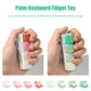 mintcaps Keyboard Fidget Toy - 2PCS Keyboard Clicker with LED Light Fidget Keyboard Keychain Fidget Toy Stress Relief Keyboard Fidget Clicker