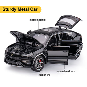 SASBSC Toy Cars for Boys 3+ Years Lambo Urus Car Toys for 3 4 5 6 7 8 Year Old Boy Cars for Kids Ages 3-8 1:24 Diecast Metal Car