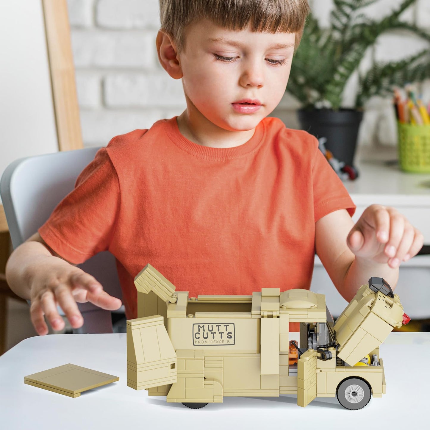 Vlotvfp Dumbs Car Building Blocks Set, Dumber City Van Car For Kids Toy Vehicles Building Toys Model, Compatible With Lego, Diy