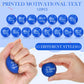 Poen 120 Pcs Motivational Stress Balls Bulk 1.57 Inch Foam Squeeze Sensory Stress Balls Inspirational Relief Toys for Anxiety Fi