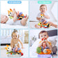Car Seat Toys Newborn Toys, Stroller Toys Baby Toys 0-3 Months Infant Toys, Baby Toys For Carseat Stroller Crib With Music Rattles Teether, Baby Toys For 0 3 6 9 12 Boys Girls Enfants (Orange)