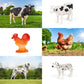 Domniu Farm Animals Figures Toys With 10 Realistic Plastic Animal Figurines & Kids Sound Book, Educational Learning Toys Gift Fo