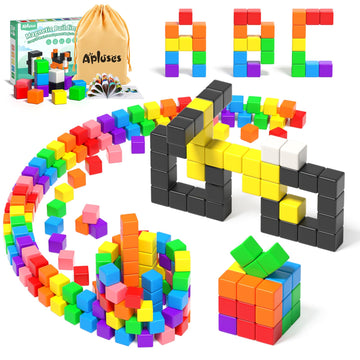 54 Pcs Magnetic Blocks, Magnetic Building Blocks For Toddlers 3+, Montessori Toys, Magnetic Cubes, Preschool Stem Educational Sensory Magnet Toys For Kids Ages 3-5 Year Old Boys And Girls