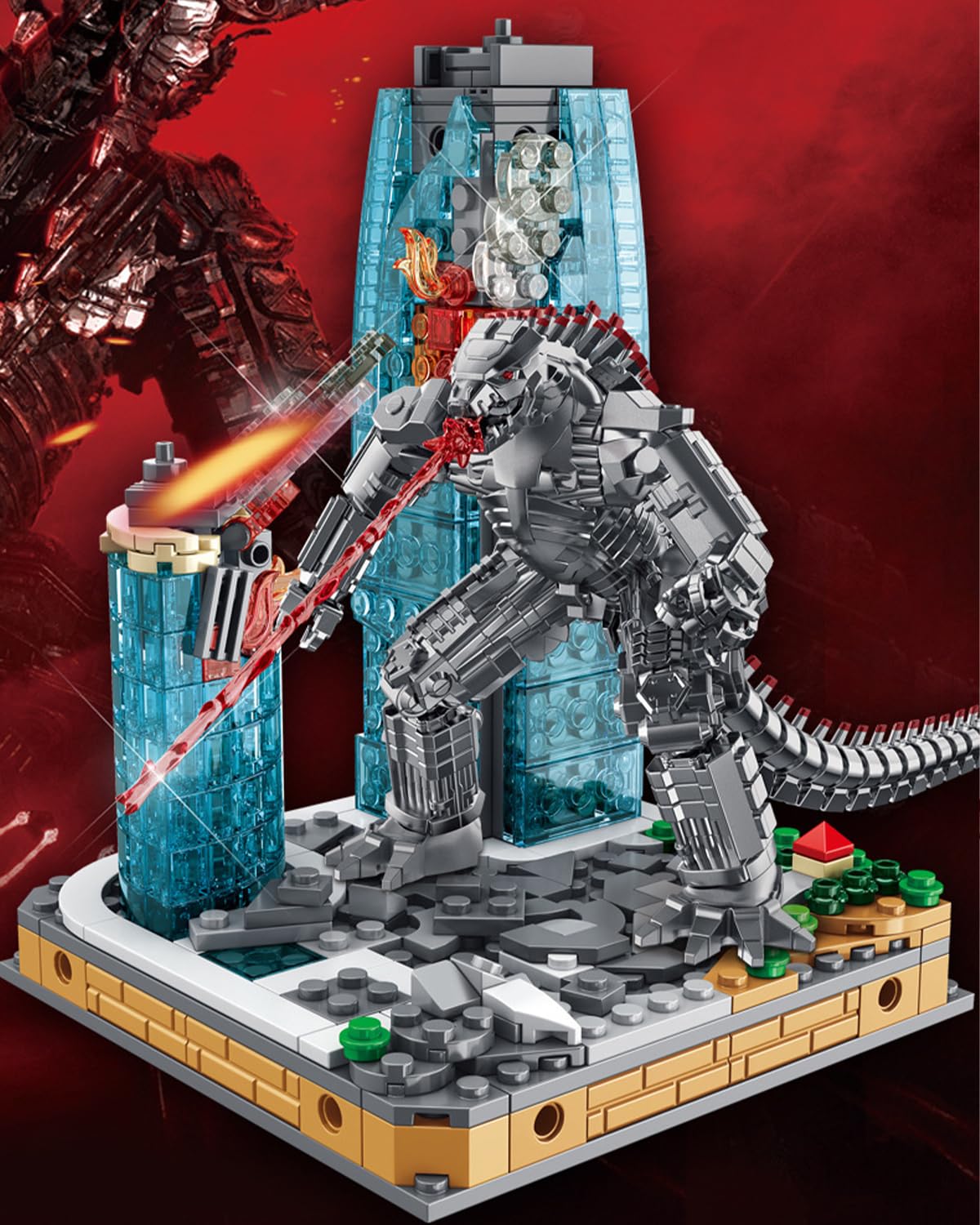 Littco Gvdzill Action Figure With Heat Ray, The New Empire Building Set Gifts For Adults And Kids -375Pcs