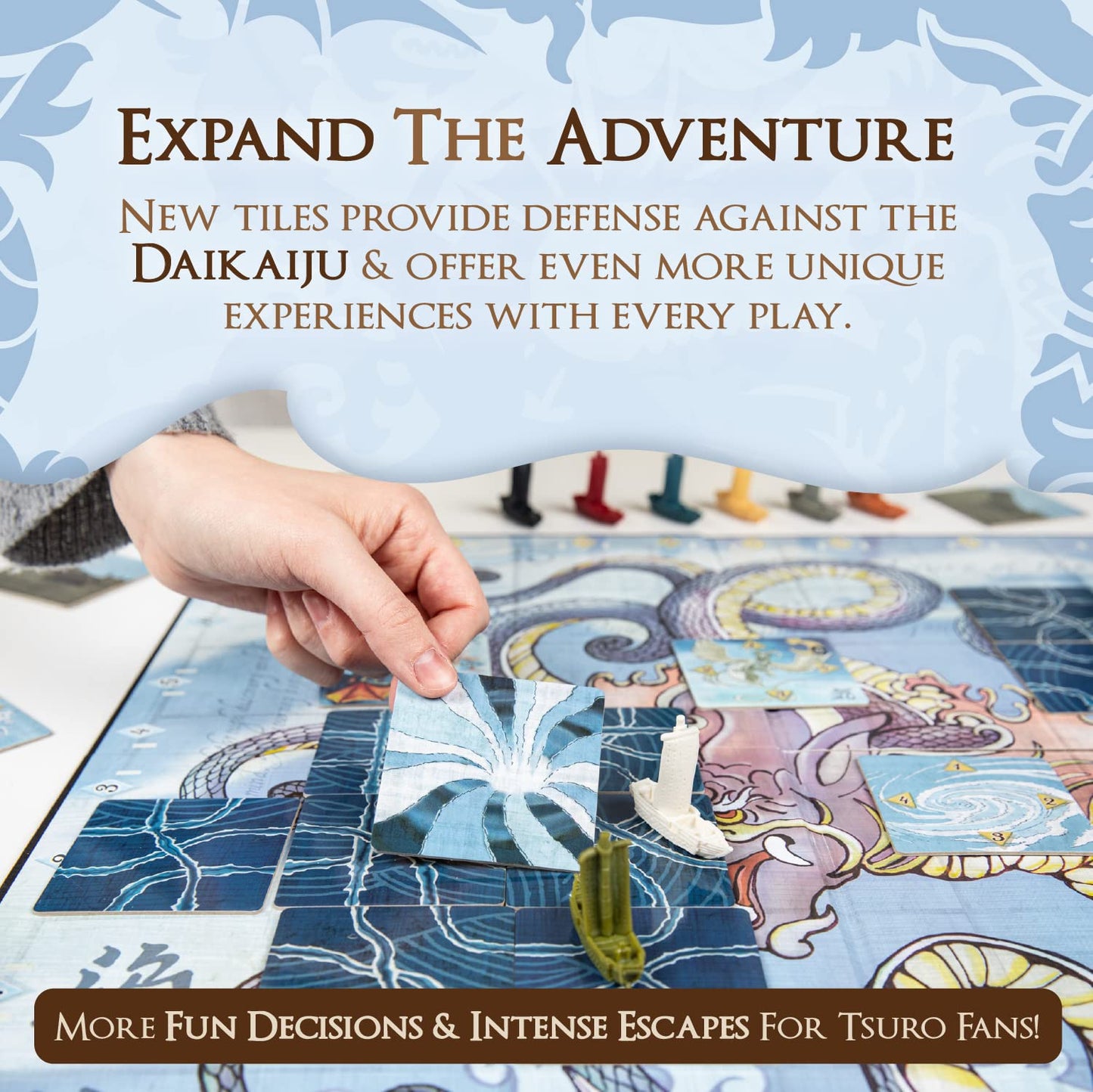 Tsuro From Calliope Games Veterans of The Seas Expansion Pack - Family Adventure Board Game For 2-8 Players