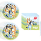 Bluey Birthday Party Supplies Bundle Pack includes Lunch Paper Plates and Lunch Paper Napkins (Bundle for 16)