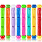 Vellibring 8PCS Pool Diving Swim Toys Colorful Underwater Training Sinking tossing Dive Sticks for Kids Summer Pool Swimming Party Favor Games