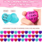 Tradder 36 Pcs Heart Stress Balls Appreciation Heart Shaped Foam Balls Motivational Stress Balls Relief Gifts Bulk For Kids Adul