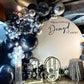 MEBAY Black Silver Balloons Garland Arch Kit, 146Pcs Latex Balloons, 18-5 Inch for Party, Wedding, Birthday Decorations