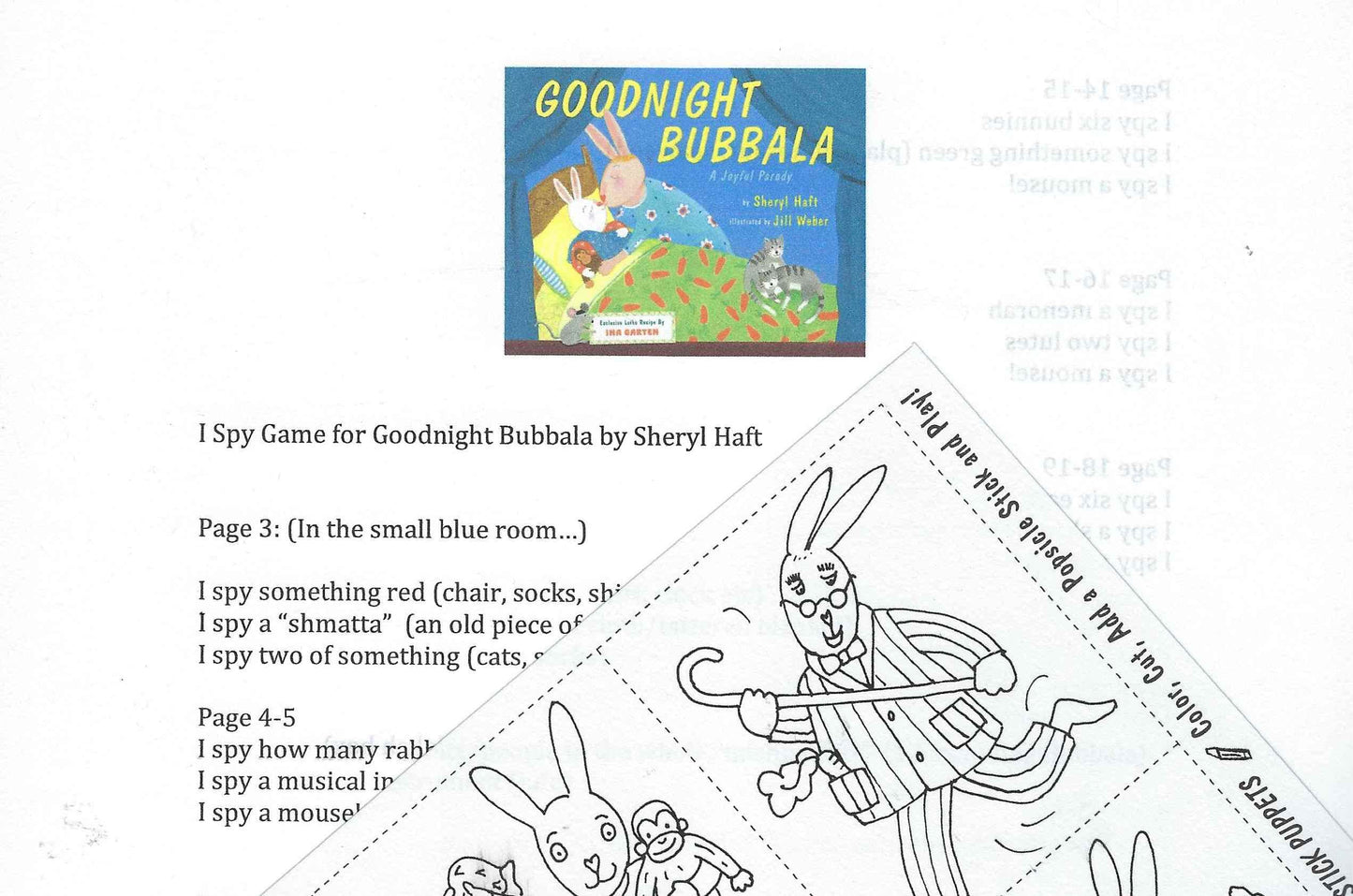 Goodnight Bubbala Gift Set, Book By Sheryl Haft, Merrymakers Plush Book Character Rabbit Doll Toy And Fun Pages (Popular Jewish