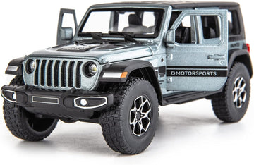 WAKAKAC Compatible for 7 Door Wrangler Toy Car 1/32 Die-cast Pull Back Model Car with Sound and Light Toy Vehicle Cars for Kids