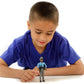 Bruder Policeman Action Figure, Dark Skin, Accessories, Model 60051, Blue, Made of Acrylonitrile Butadiene Styrene