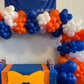 Blue And Orange Balloons, 35Pcs Blue White Orange Balloons, Blue And Orange Confetti Balloons Orange And Blue Latex Balloons For