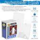 100 Pack Protectors Case Compatible With Funko- 4' Inch Pop Vinyl Figures, Crystal Clear Protectors, Heavy Duty Display Box W/ Protective Film & Locking Tab