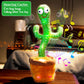 Bighaki808 Talking Cactus Toy, Dancing Cactus Repeats What You Say Electronic Dancing Cactus With Lighting Recording Mimicking C