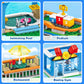 Hogokids City Sports Gym Building Set - 8 In 1 Friend Sports Center Football Basketball Climbing Swimming Boxing Shooting Skateboard Building Block Kit Games Toy Birthday Gift For Kids Girls Boys 6+