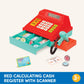 Battat Toy Cash Register for Kids - 49Pc Set with Money & Scanner - Red, Medium, Plastic, Model BT4681Z