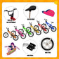 Hortsun 100 Pieces Finger Toys Set Finger Skateboards Fingerboards Toy Bikes Hand Skateboard Tiny Bike Creative Fingertips Movem