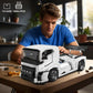 Mould King 10036 Tractor Truck Building Set  MOC City Semi Truck Building Blocks Set to Build  Gift for Age 14+/mature-themed Collections Enthusiasts(1604+ Pieces  Static Version)