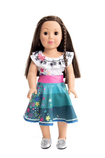 Little Adventures Twirl Princess Doll Dress - Doll Not Included - Machine Washable Child Pretend Play And Party Doll Clothes With No Glitter (Miracle Twirl)