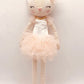 Laila and Lainey Plush Ballerina Cat Stuffed Animal, 16.5 Inch, Gold, Model 67, Perfect Birthday Gift for Girls Kids