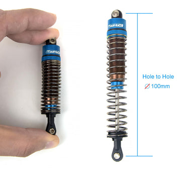 TOOMOD 1/10 100mm RC Oil filled Shock Absorbers kit for Tamiya Bullhead SuperClod Buster TRX4 Axial SCX10 D90 Crawler Truck Car