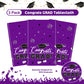3 Pcs Graduation Tablecloth - Congrats Grad Table Cloth For Class Of 2024, Disposable Plastic Rectangle Grad Table Cover For Graduation Party Decorations 2024 And Party Supplies, 54 X 108 Inch, Purple