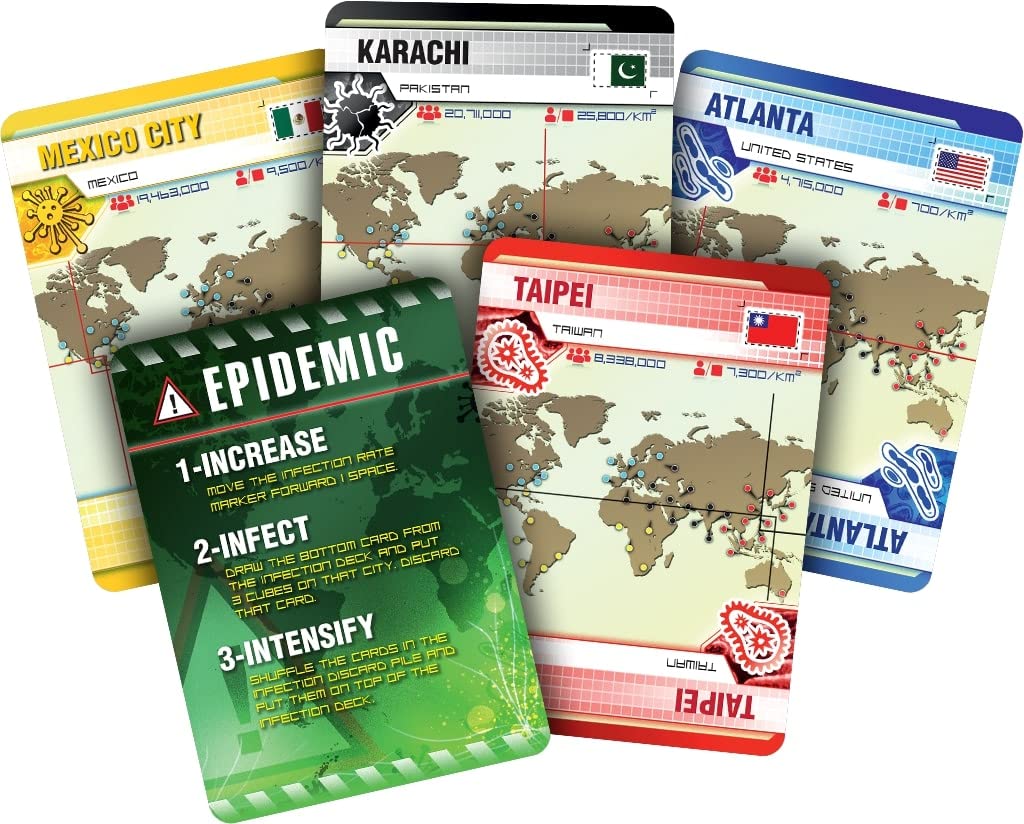 Pandemic Board Game (Base Game) | Cooperative Board Game For Adults And Family | Ages 8+ | 2 To 4 Players | Average Playtime 45
