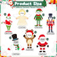 28 Pack Christmas Photo Frames, DIY Christmas Ornament Paper Crafts for Kids, Movable Snowman Angel Reindeer Xmas Keepsake Photo