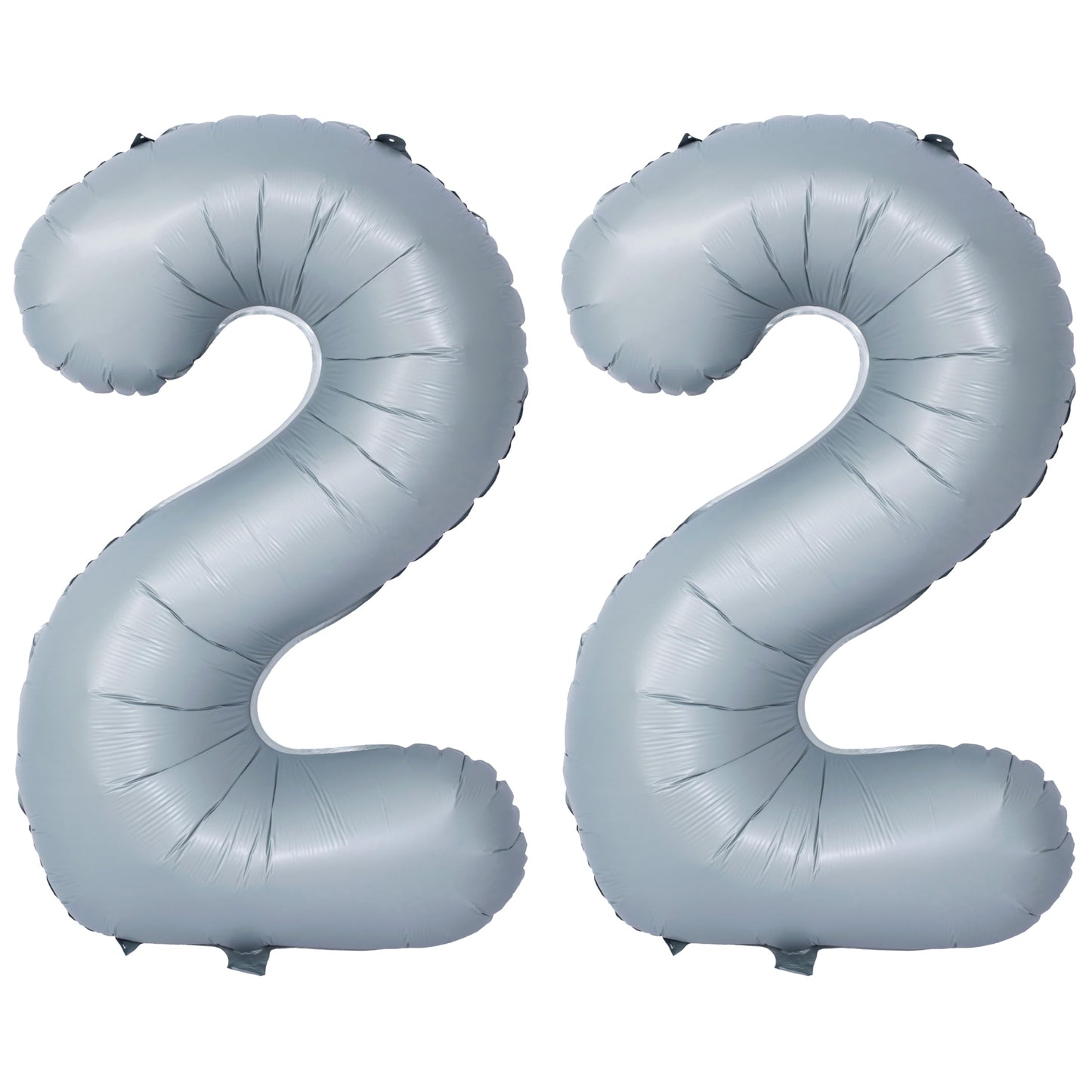 40 In Matte Gray Number Balloons Helium Foil Mylar Balloon Birthday Party Banquet Decoration 22