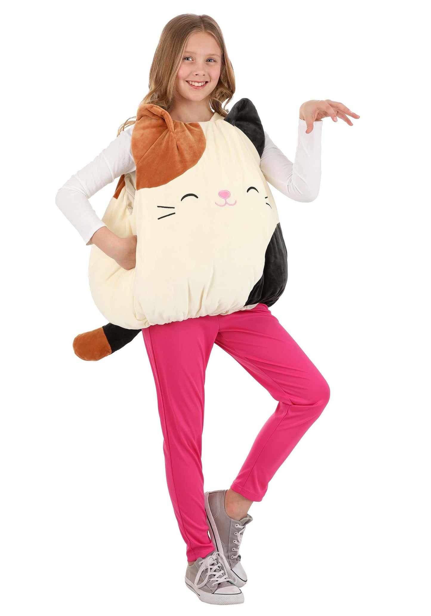 Jwc - Girls Deluxe Costume (Squishmallows Character Costume - Cam The Cat) (Sqm)