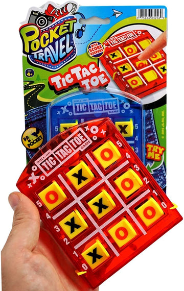 Ja-Ru Pocket Travel Toy Set (5 Toys) Kids Mini Handheld Games. Pinball Machine, Finger Basketball, Fishing Game, Magnetic Beard, & Small Tic Tac Toe. Party Favors. 3255-3258-3257-3205-3256P