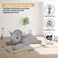 Wdxdsob Highland Cow Stuffed Animal - 38.5'' Grey Giant Cows Plush Toy Gift For Kids & Adults, Cattle Decorations Pillows Living