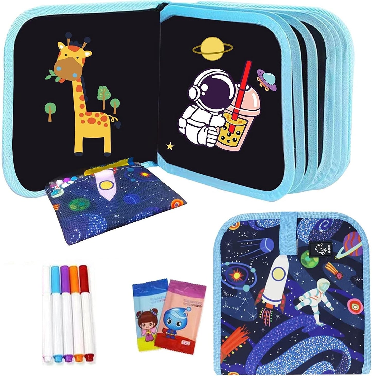 Besite Toys Doodle It & Erase. Kids Coloring Doodle Slate Board Book. Fun Learning Book
