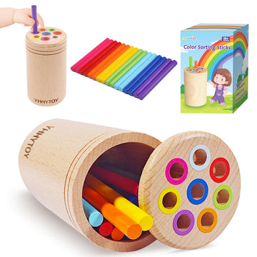 Yhhytoy Montessori Toys For 1+ Year Old, Toddler 18 Month Old Toys Color Sorting Preschool Learning Activities, Fine Motor Skill