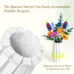 Flower Vase For Lego Bouquet, White Vase Building Set For Lego Roses Sunflowers Wildflower Daffodils Lotus Cherry Blossoms, For