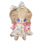 S OUJCEN 20cm Poseable Plush Doll - Cute Cotton Stuffed Toy with Jointed Skeleton - Anime Soft Dress-Up Doll - Adorable Kawaii C